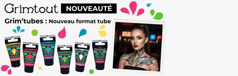 20ml de couleur vive et opaque en tube, pratique pour vos maquillages à l'eau