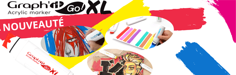 Nouveauté : découvrez les marqueurs GRAPH’IT GO XL en 12 couleurs !