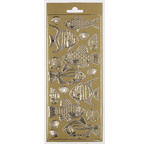 1 LOT de Stickers de Contours - Poissons/Papillons