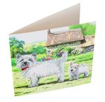CRYSTAL ART Kit Carte à diamanter 18x18cm Westie