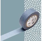 MT 1P Motif pois samekomon bleu gris