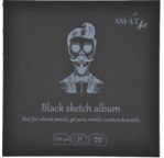 SM-LT Livre de dessin carré 180° Noir 14x14cm - 32 fles -170 gsm