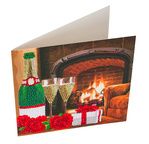 CRYSTAL ART Kit Carte à diamanter 18x18cm Champagne