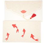 PAPERTREE LUCKY Enveloppe kdo 19x10cm - Ivoire