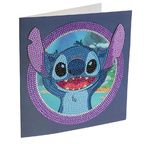 CRYSTAL ART Kit Carte à diamanter 18x18cm Stitch