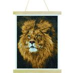 CRYSTAL ART Kit poster à diamanter 35x45cm Lion majestueux