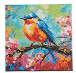 CRYSTAL ART Kit tableau broderie diamant 30x30cm - Rouge gorge