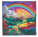 CRYSTAL ART Kit tableau broderie diamant 30x30cm- Arc-en-ciel