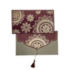 PAPERTREE MANDALA Enveloppe Cadeau 19x10cm Dégradé Rose/Or