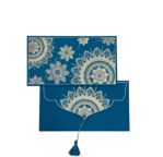 PAPERTREE MANDALA Enveloppe Cadeau 19x10cm Bleu/Or