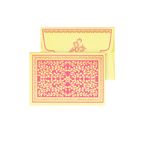 PAPERTREE LILY Mini Env. Message +carte 8,5 x 6 cm Anis