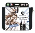 GRAPH'IT Trousse de 24 couleurs - Mix Greys