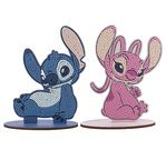 CRYSTAL ART Duo Figurines Stitch et Angel
