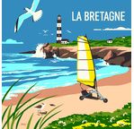 ENJOY ART - Peinture par numéros 30x30cm Balade Bretagne