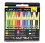 TOOLI Marqueur Acrylique Set Essentials 12 couleurs EF 07mm