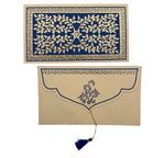 PAPERTREE LILY Enveloppe Cadeau 19X10 cm Ivoire/Bleu