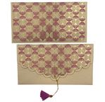 PAPERTREE ART DECO Enveloppe Cadeau 19X10 cm Ivoire/Rose