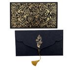 PAPERTREE ARABESQUE Enveloppe Cadeau 19X10 cm Noir/Or