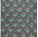 PAPERTREE PAPIER 50*70 BENGALI Aqua émeraude Cuivré