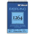 FABRIANO 1264 Bloc Papier Mix Media A5 300g-Spiral haut-15fl 14,8x21