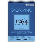 FABRIANO 1264 Bloc Papier Mix Media A4 300g-Spiral haut-30fl 21x29,7