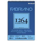 FABRIANO 1264 Bloc Papier Mix Media A3 300g-Spiral haut-30fl 29,7x42
