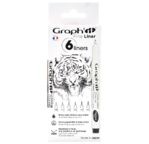 GRAPH'IT Set de 6 Fine liners - Noirs