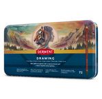 DERWENT - DRAWING - boîte métal 72 crayons de couleur assortis