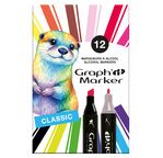 GRAPH'IT Set 12 marqueurs - Classic colours