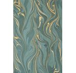 PAPERTREE 50*70 100g MARBRE Emeraude - Vert et or