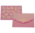 PAPERTREE SORA Mini Env. Message + carte 8,5 x 6 cm - Fushia