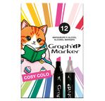 GRAPH'IT Set de 12 marqueurs - Cosy Colo