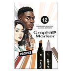 GRAPH'IT Set de 12 marqueurs - People