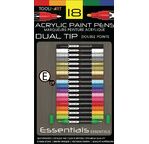 TOOLI Marqueur Acrylique Set Essentials 18 couleurs 07mm et 3mm