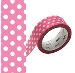 MT 1P Motif pois rose - 1,5cmx7m