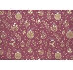 PAPERTREE 50*70 CHRISTMAS Prune/ Or