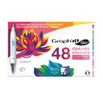 GRAPH'IT GO Set de 48 marqueurs acrylique Coloriage Mystère