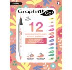 GRAPH'IT GO Set de 12 marqueurs acrylique - FLORAL
