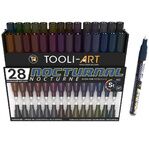 TOOLI Marqueur Acrylique Nocturne 28 couleurs EF 07mm
