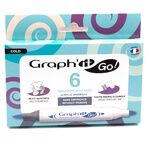GRAPH'IT GO Set de 6 marqueurs acrylique - COLD