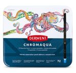 DERWENT - CHROMAQUA - boîte métal 72 crayons assortis
