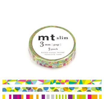 MT SLIM Set de 3 mt slim 3mm motifs pop