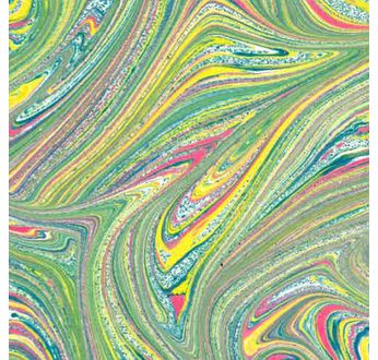 PAPERTREE 50*70 100g MARBRE ITALIEN TUTI FRUTTI VERT