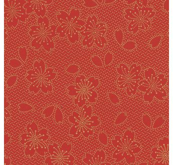 PAPERTREE 50*70 cm 100 g HANAMI ROUGE/OR