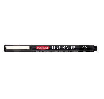 DERWENT LINE MAKER Fineliner - DERWENT - LINE MAKER - fineliner encre noire pointe 0.2