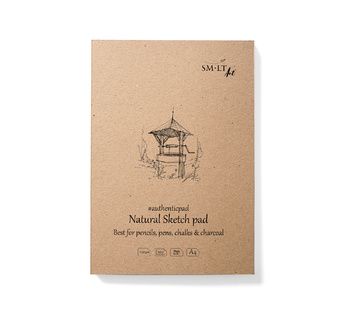 SM-LT Bloc 1 coté collé - Dessin Recyclé - A4 - 100 feuilles 100 gsm