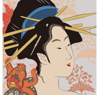 ENJOY ART - Peinture par numéros 30x30cm Misaki et le chat