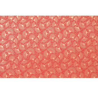 PAPERTREE 50*70 100g JAPONICA Papier Rouge Sienne & Or
