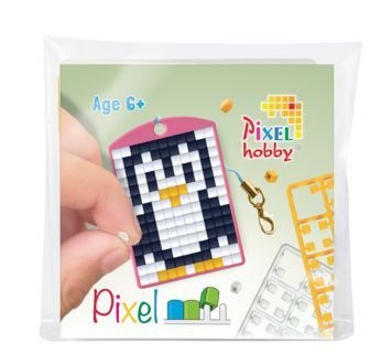 PIXEL Kit créatif porte-clé 4x3cm - Pingouin