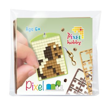 PIXEL Kit créatif porte-clé 4x3cm - Chien